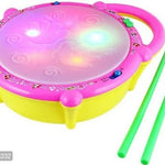 Jojoss  Musical Flash Drum for kids with light & Sound  (White)