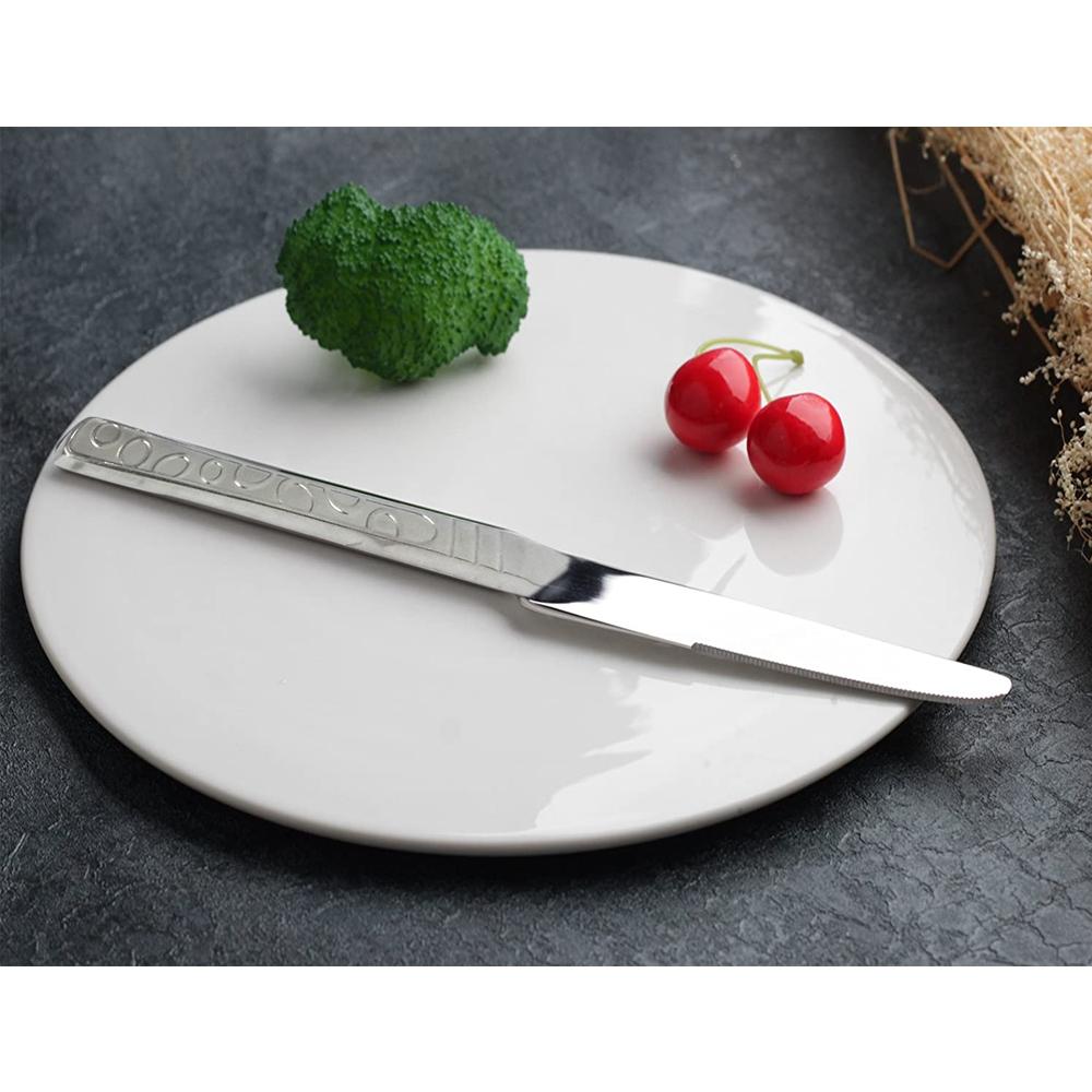 7002 stainless steel dinner butter knives with round edge