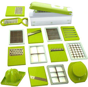 2202 plastic big 15 in 1 dicer with cutter with easy push and pull button