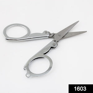 1603 small size folding cutting scissor for paper cutting eyebrow and beard trimming