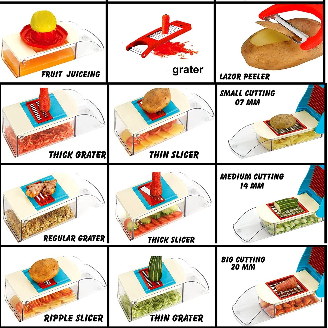 173 multipurpose slice dice and potato slicer