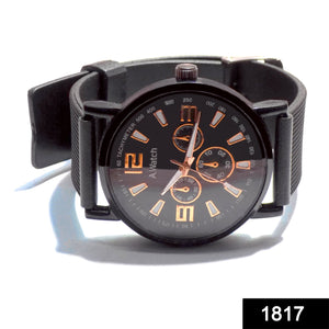 1817 unique premium analogue stylish watch with silicon wrist band