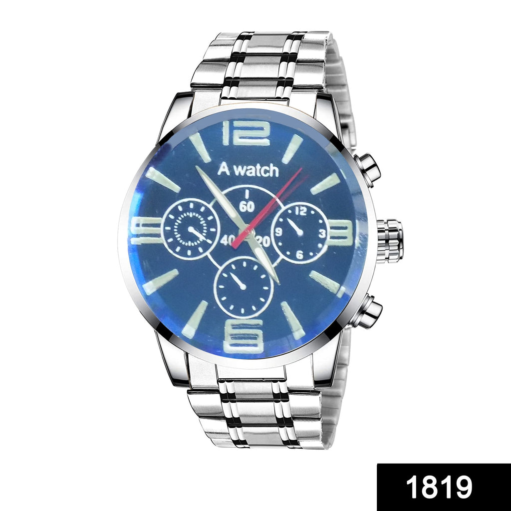1819 unique premium analogue stylish watch with metallic wrist band