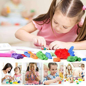1918 non toxic creative 50 dough clay mould 5 different colors pack of 6 pcs