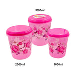 3684 food storage containers kitchen containers for storage set 1000 ml 2000ml 3000 ml set of 3 multicoloured