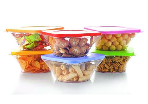 0734 airtight kitchen food storage multi use containers 4pc 700 ml