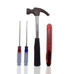 0498 professional utility cutter set 4pcs screw drivers hammer and cutter