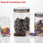 ambitionofcreativity in kitchen storage containers 3pcs jars set big medium small size