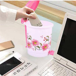 3670 plastic pedal dustbin desk dustbin