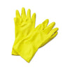 0667 - Flock line Reusable Rubber Hand Gloves (Natural) - 1pc