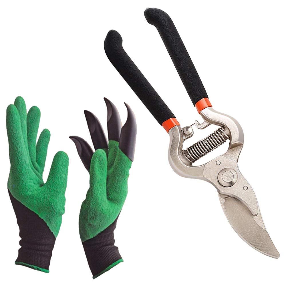 Ambitionofcreativity.in Gardening Tools - Gardening Gloves and Flower Cutter/Scissor/Pruners