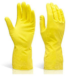 662 flock gloves yellow 2 tone