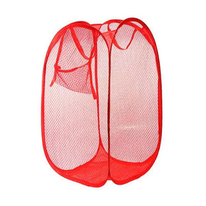 ambitionofcreativity in laundry hamper mesh fabric for ventilation foldable storage pop up clothes basket