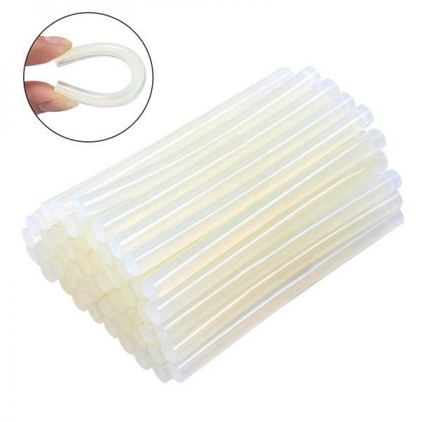 463 hot melt glue sticks flexible craft electric heating glue stick for diy decoration and gifts household sealing and quick repairs 7 mmx7 6 inch pack of 100
