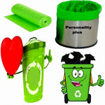 1586 bio degradable eco friendly garbage trash bags rolls 24 x 32 green