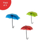 486_3pcs set cute umbrella wall mount key holder wall hook hanger organizer durable wall hooks bathroom kitchen umbrella wall hook