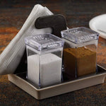 120 alt and pepper set with tissue holder kitchen dining table