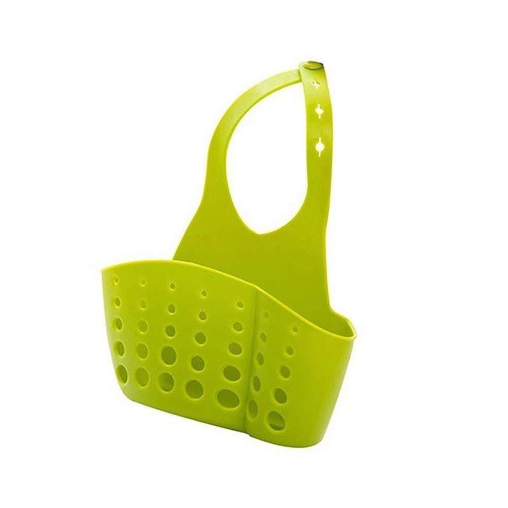 762 adjustable kitchen bathroom water drainage plastic basket bag with faucet sink caddy