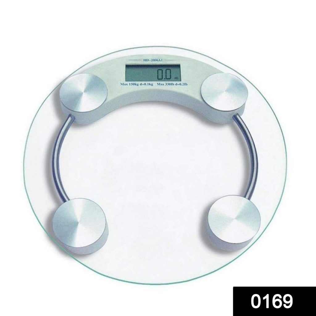 8mm electronic round thick tempered glass electronic digital personal bathroom health body weight weighing scale