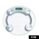 8mm electronic round thick tempered glass electronic digital personal bathroom health body weight weighing scale