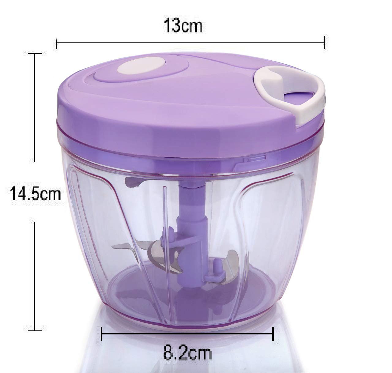 2180 2 in 1 handy vegetable chopper cutter with ss blades purple 1 ltr