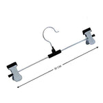 7202 stainless steel hangers with 2 adjustable anti rust clips pack of 12