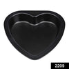 2209 heart shape cake mould non stick steel cake tray