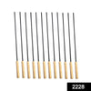 2228 barbecue skewers for bbq tandoor and gril with wooden handle