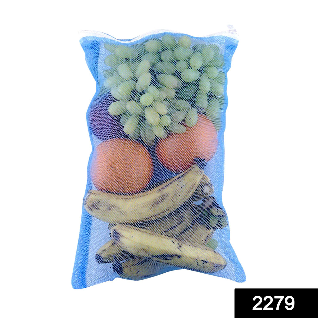 2279 fridge bags for fruits and vegetables with zip net multicolour