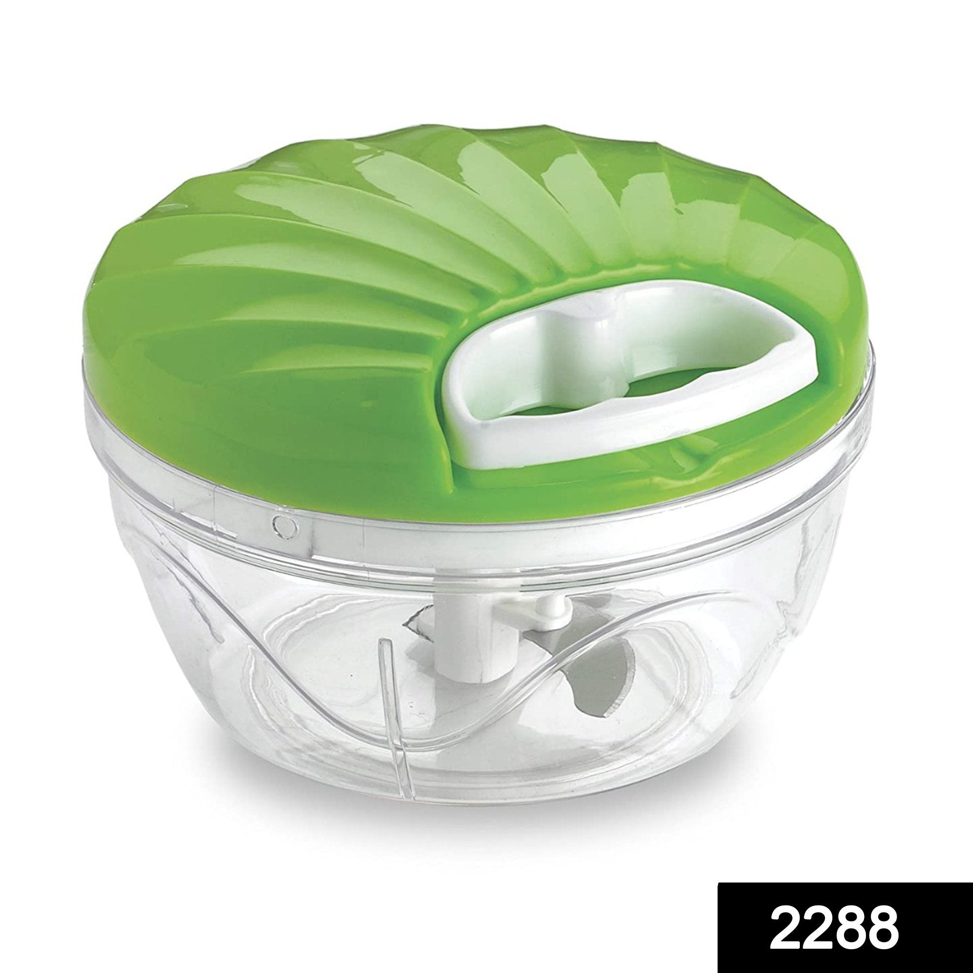 2288 large vegetable chopper with 3 blades multicolour 550 ml