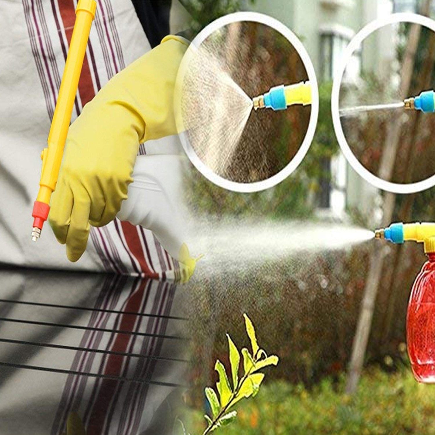 ambitionofcreativity in gardening tools bottle sprayer for plants garden pesticide car wash with adjustable brass nozzle sprayer handheld pump