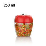 2300 jar container with apple shape for kitchen storage 250ml