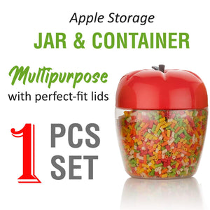 2299 jar container with apple shape for kitchen storage 1500mll