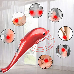 natation personal care 3 in 1 dolphin handheld massager with vibration magnetic far infrared therapy to aid in pain relief
