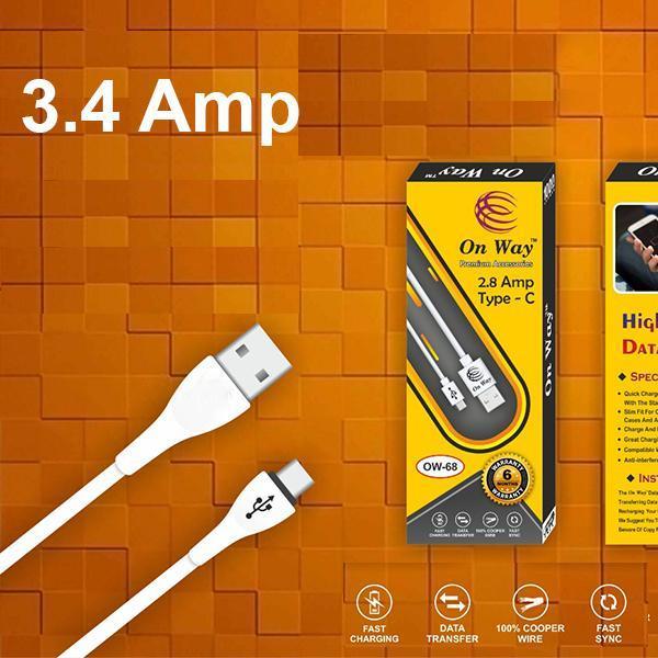 309_premium 3 4 amp fast charging 1 m usb type c cable