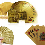 ambitionofcreativity in gold plated poker playing cards golden