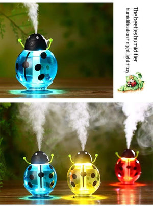 371 cute beatles led light humidifier air diffuser purifier atomizer essential oil diffuser difusor de aroma mist maker fogger gift