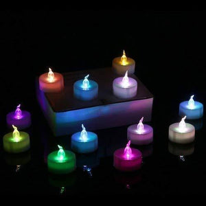 241 festival decorative led tealight candles multi 1