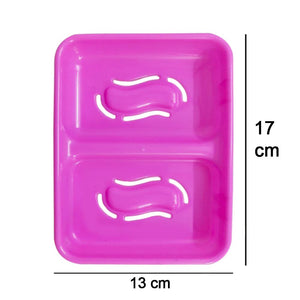 3653 2 in 1 soap keeping plastic case for bathroom use