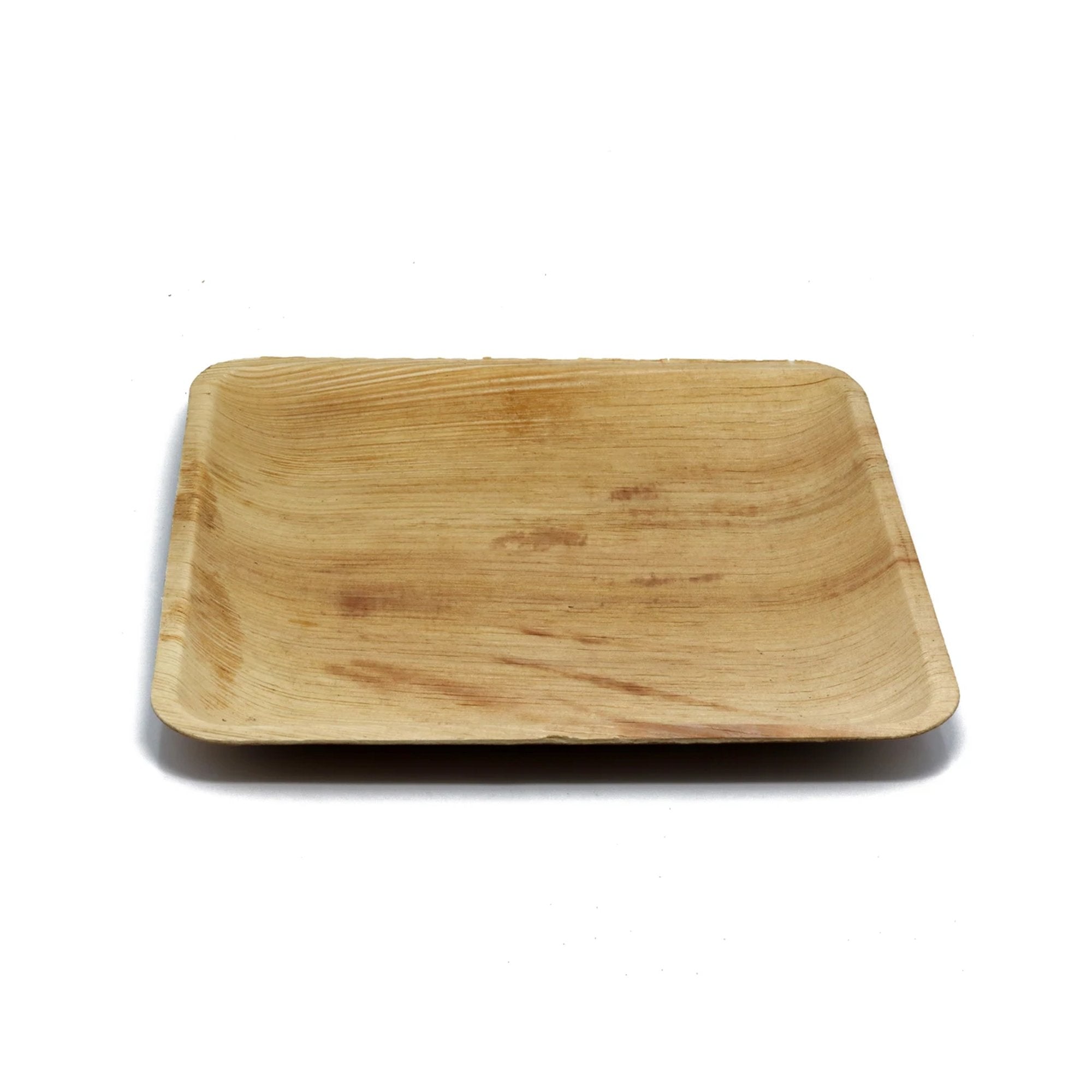 3214 disposable square eco friendly areca palm leaf plate 6x6 inch pack of 25