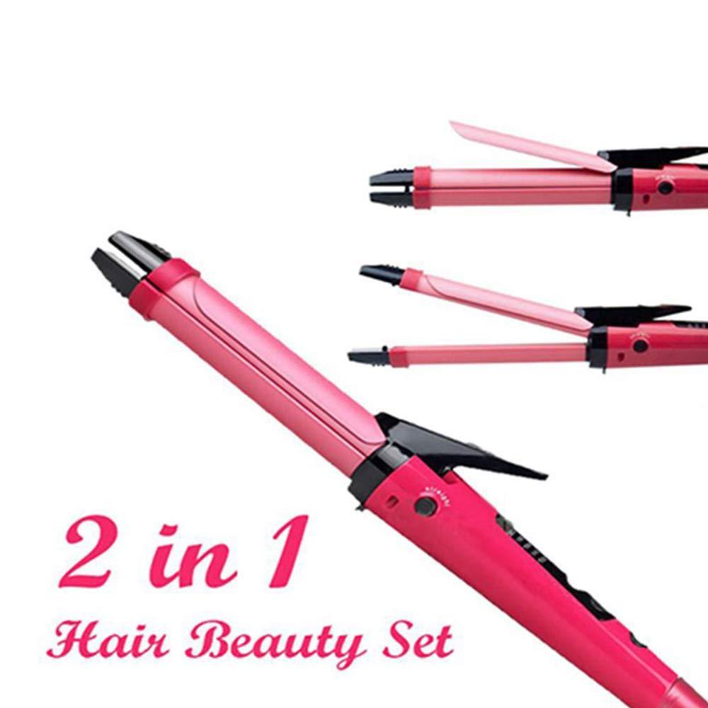 2 in 1 hair straightener and curler machine for women curl straight hair iron