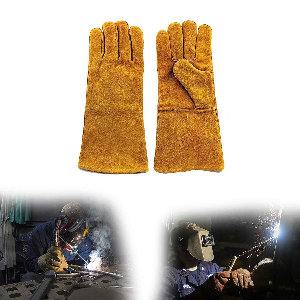 protective durable heat resistant welding work gloves