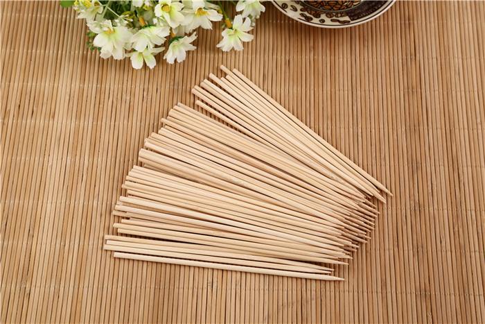 1116 natural bamboo wooden skewers bbq sticks for barbeque and grilling