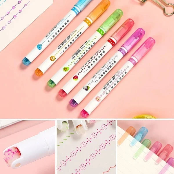 🔥LAST SALE 50% OFF 🌈 Curve Highlighter Pen set