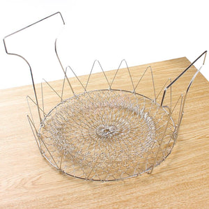 chef basket foldable strainer kitchen tool 1