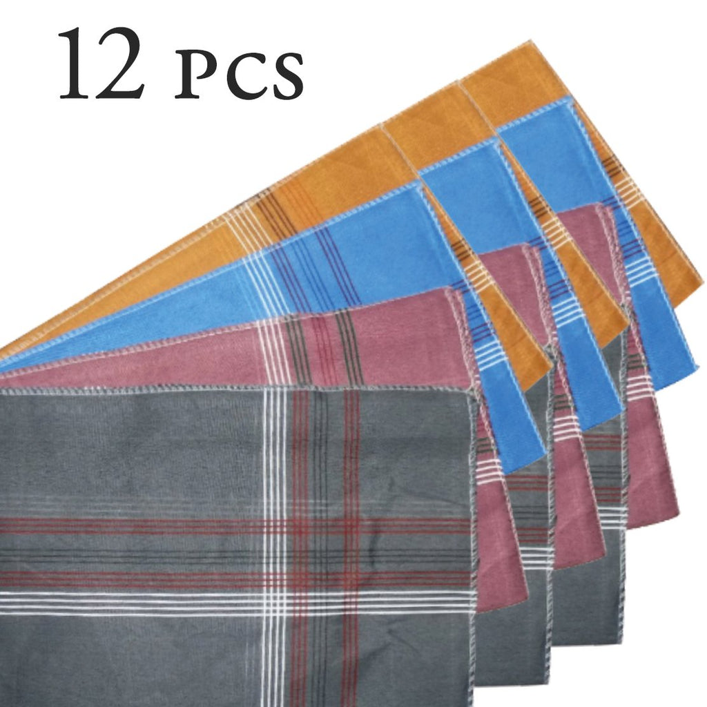 1532 mens king size formal handkerchiefs for office use pack of 12