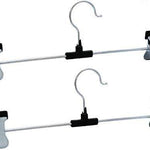 7202 stainless steel hangers with 2 adjustable anti rust clips pack of 12