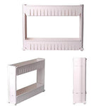 2172 multipurpose 2 layer slim side space saving storage organizer rack shelf