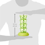 2141 4 in 1 multipurpose 360 degree rotating pickle rack container for kitchen