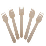 3224 disposable eco friendly wooden fork pack of 100